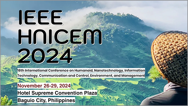 2024 IEEE 16th International Conference on Humanoid, Nanotechnology, Information Technology, Communication and Control, Environment, and Management (HNICEM) imagery