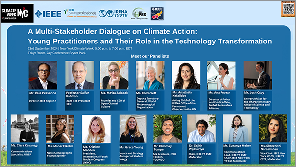 A Multi-Stakeholder Dialogue on Climate Action: Young Practitioners and Their Role in the Technology Transformation