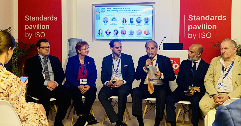 Rahman participates at COP28 in the ISO Pavilion as part of the Green Digital Action initiative