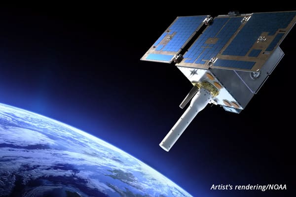 Satellite monitoring of Earth’s weather from space. Artist's rendering/NOAA
